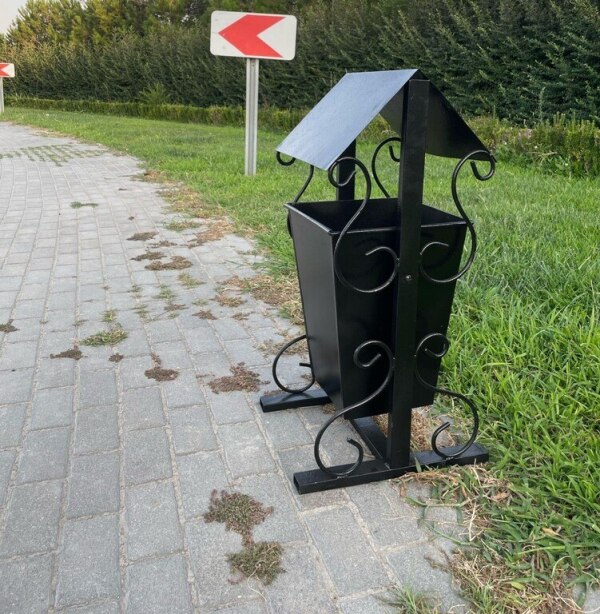 Dəmir zibil qabı