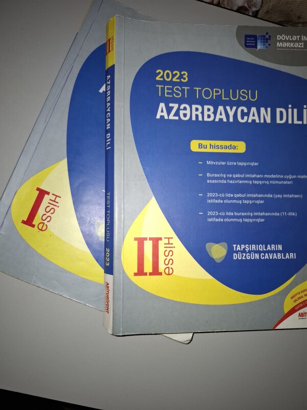 Azərbaycan dili 1-ci və 2-ci hissə.2023-cü il