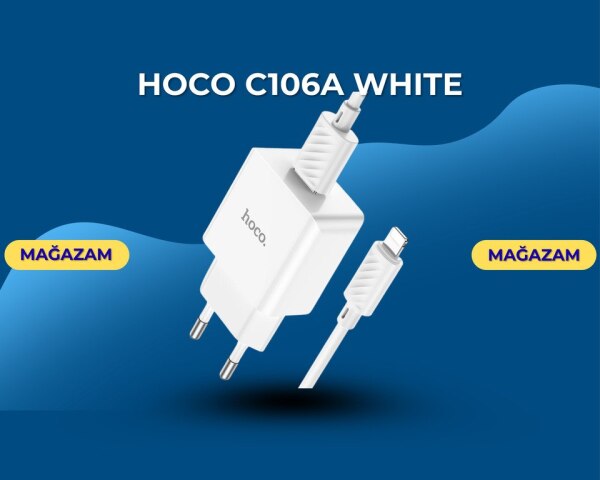 Hoco C106A white adapteri