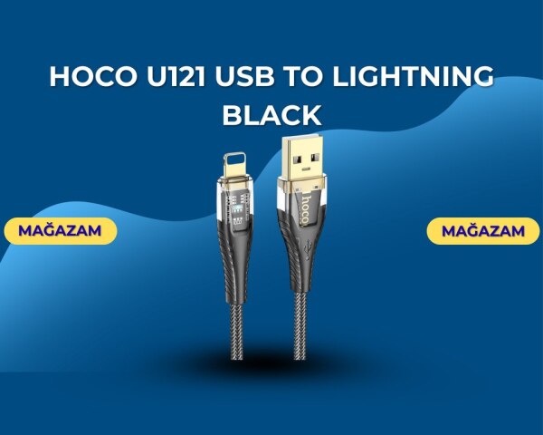 Hoco U121 USB to Lightning Black