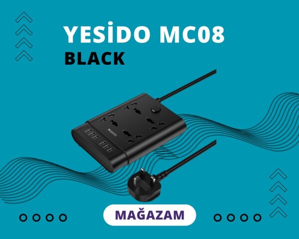 Yesido MC08 uzadıcı socket 10in1