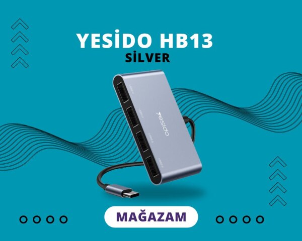 Yesido HB13silver TypeC USB