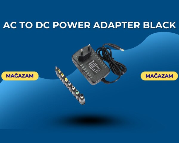 Ac To Dc Power Adapter black