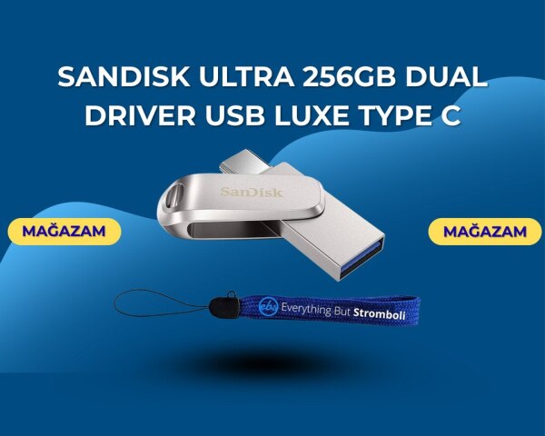 Sandisk Ultra 256GB Dual Driver Usb Luxe Type C
