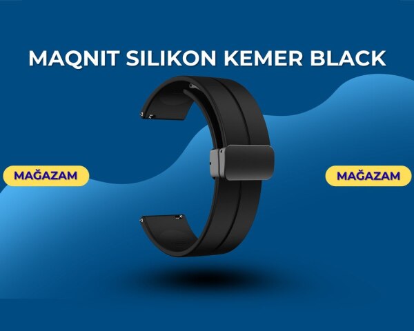 Maqnit silikon kəmər black