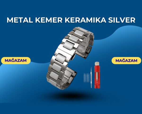 Gümüşü metal keramika kəmər