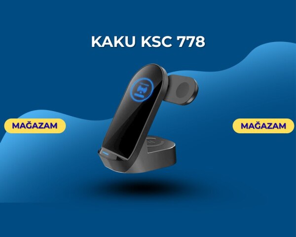 Simsiz şarjlı masaüstü tutacaq Kaku Ksc 778