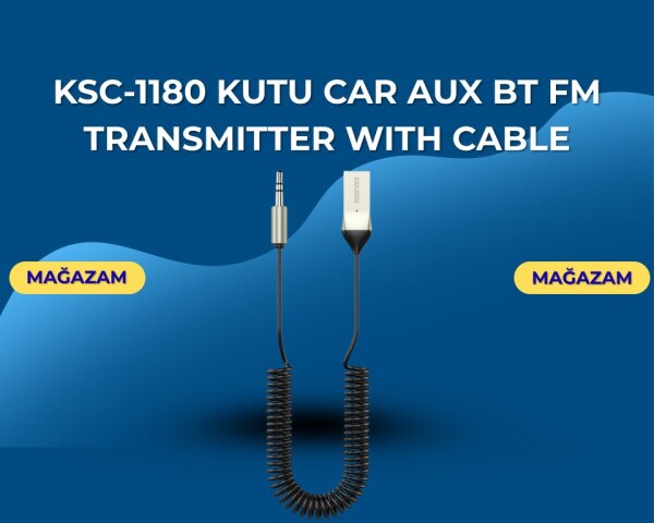 KSC1180 KUTU car AUX BT FM transmitter with cable