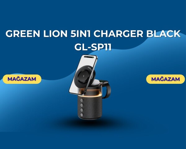 Green Lion 5in1 Charger Black GLSP11