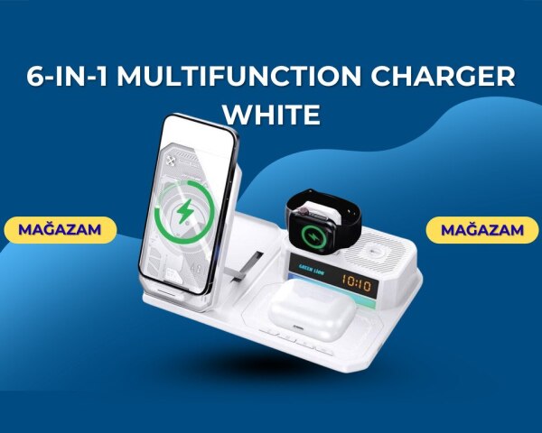 6in1 Multifunction Charger white
