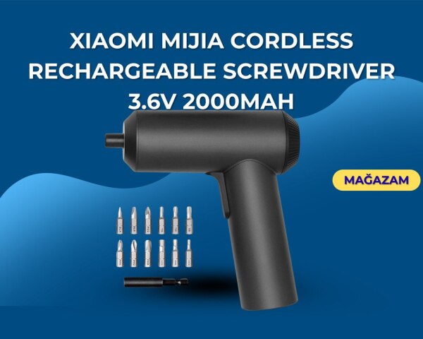 Alət dəsti Xiaomi Mijia Cordless Rechargeable Screwdriver 36V 2000mAh