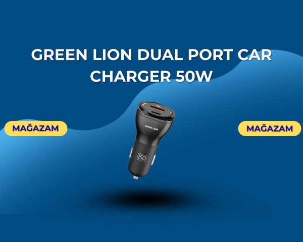 Green Lion Dual Port Car Charger 50w