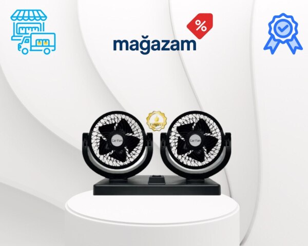 İki başlı avtomobil ventilyatoru Denx DX2567