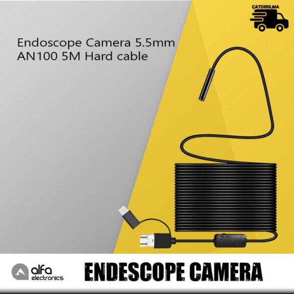 Endoskop kamera AN100 Sərt Kabel 5 metr