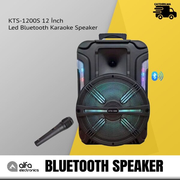 Bluetooth karaoke speaker KTS1200S 12 İnch Led