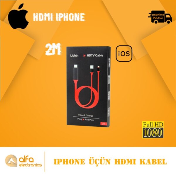 Apple iPhone HDMI kabeli