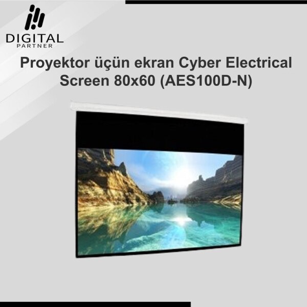 Proyektor üçün ekran Cyber Electrical Screen 80x60 AES100DN