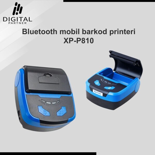 Bluetooth mobil barkod printeri XPP810