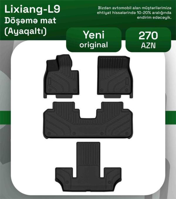 Lixiang L9 ayaqaltı döşəməsi