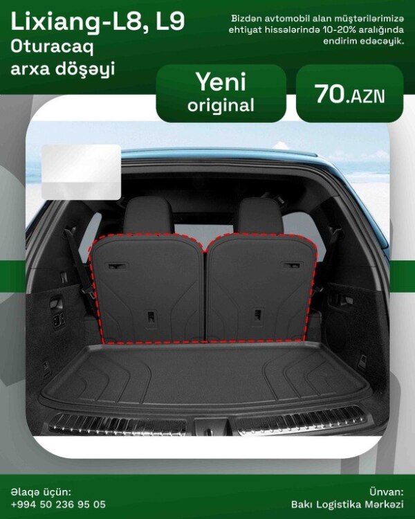 Lixiang L8 Lixiang L9 arxa oturacaq döşəyi