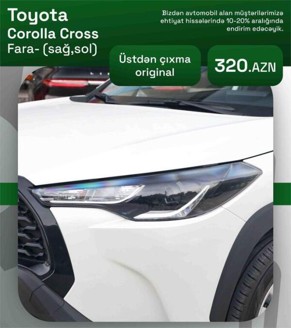 Toyota Corolla farası