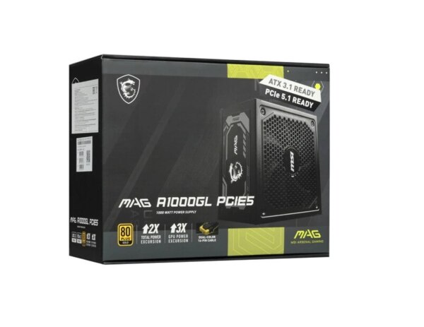 Qida bloku MSI MAG A1000GL PCI5 80  Gold