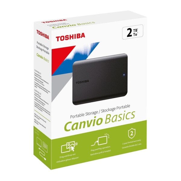 External HDD Toshiba Canvio Basics 2TB USB