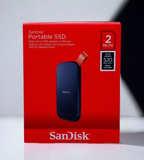 External SSD SanDisk 2TB Portable External SSD 520MBs SDSSDE302T00G25