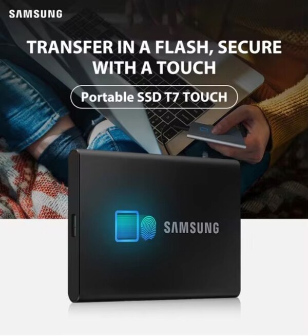 External SSD Samsung Portable T7 Touch 1TB