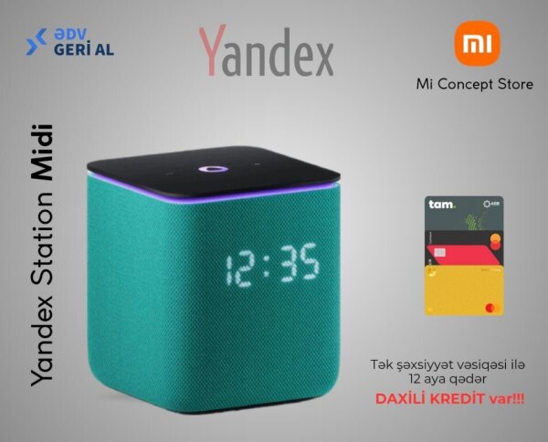 Ağıllı dinamik Yandex Station Midi Emerald
