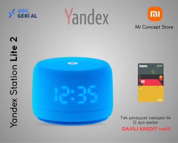 Ağıllı dinamik Yandex Station Lite 2 Blue