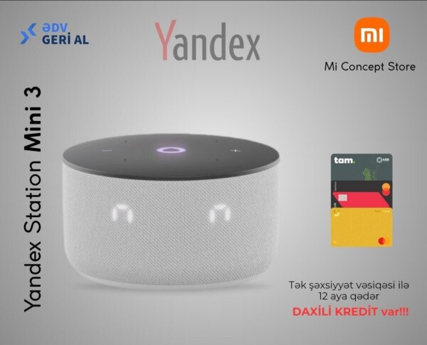 Ağıllı dinamik Yandex Station Mini 3 Grey