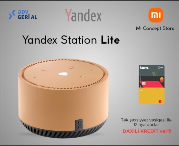 Ağıllı dinamik Yandex Station Lite Beige