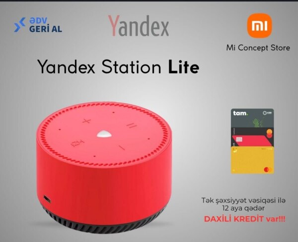 Ağıllı dinamik Yandex Station Lite Red