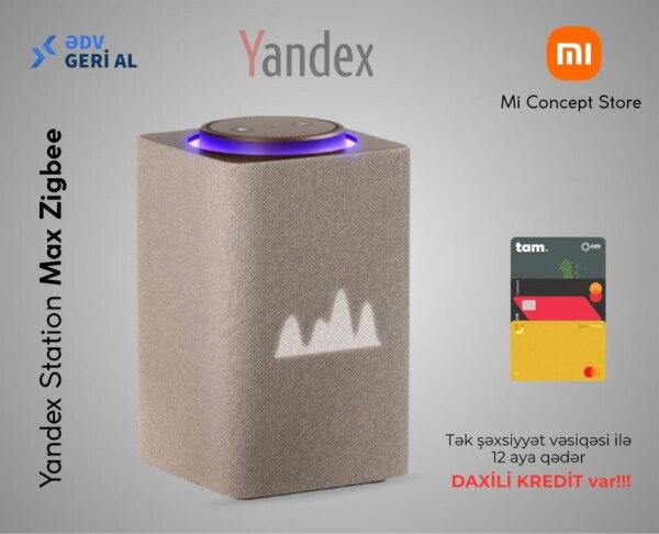 Ağıllı dinamik Yandex Station Max Zigbee Beige