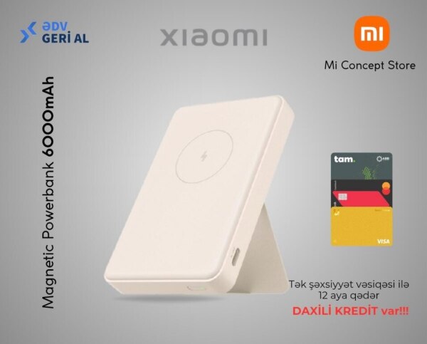 Xiaomi Magnetic Power Bank 6000 mAh