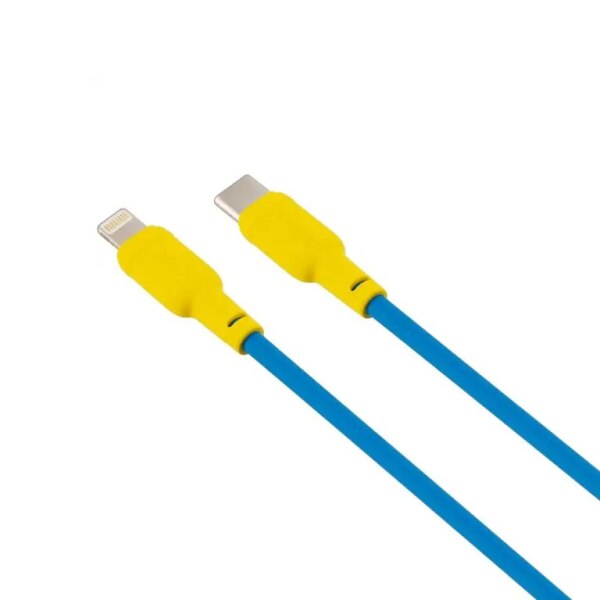 Kabel USB Gelius Full Silicon GPUCN001 TypeC to Lightning YellowBlue