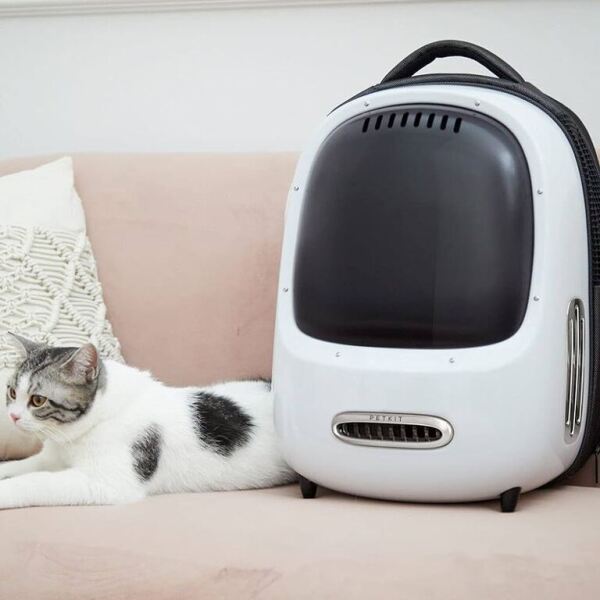 Daşıma konteyneri Petkit Breezy 2 Smart Cat Carrier White