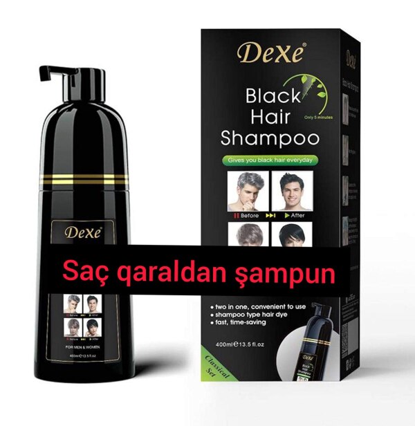 Saç qaraldan şampun Dexe
