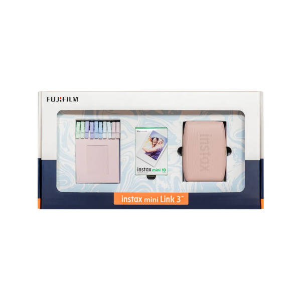 INSTAX MINI LINK3 R PINK BUNDLE BOX