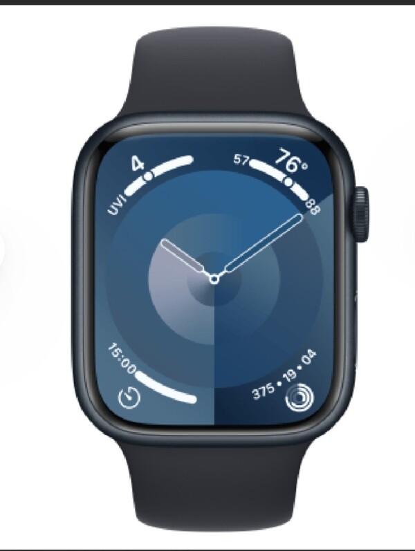 Apple watch series 9 45mm pil 100%