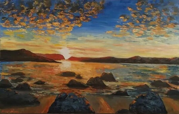 Rəsm - "Qızıl Dalğalar"