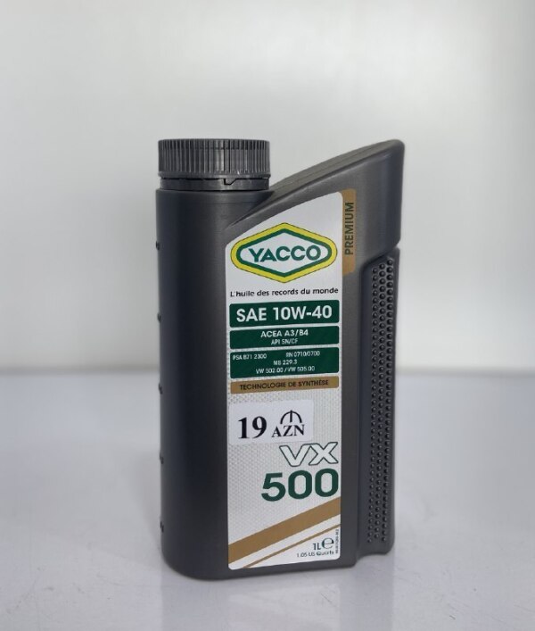 Mühərrik yağı YACCO 500 SAE 10W40 1L