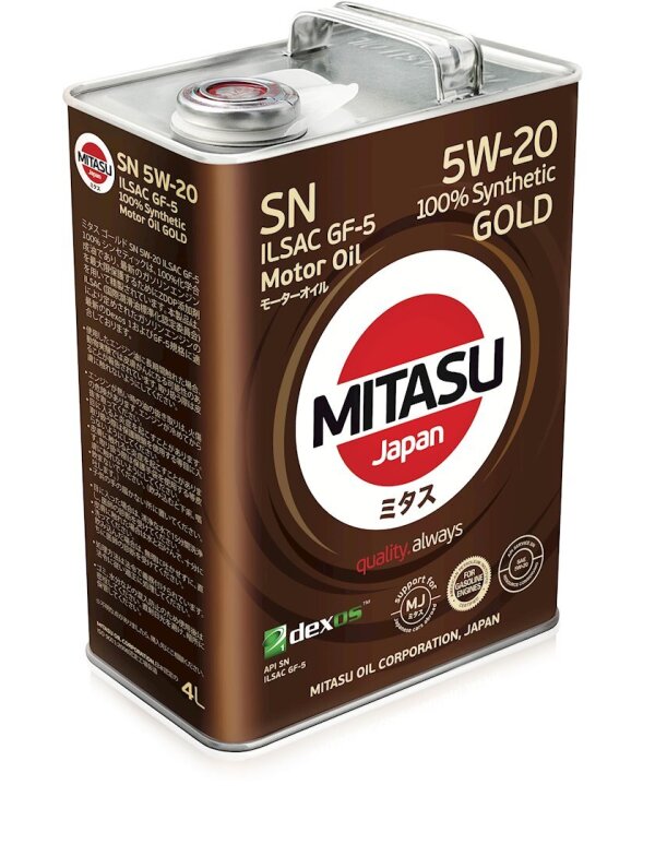 Mühərrik yağı Mitasu Gold SN 5W20 4L
