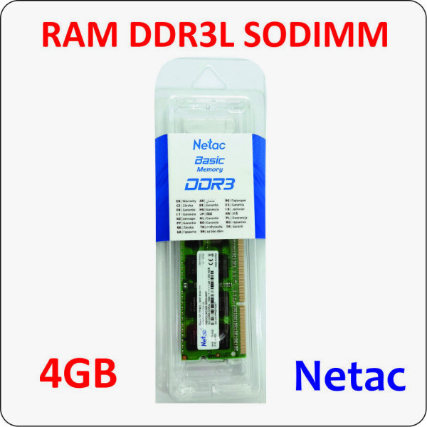 RAM NETAC SODIMM 4GB DDR3L 1600 MHz