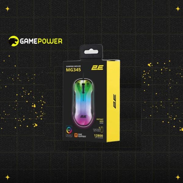 Gaming mouse 2E MG345 RGB USB Transparent