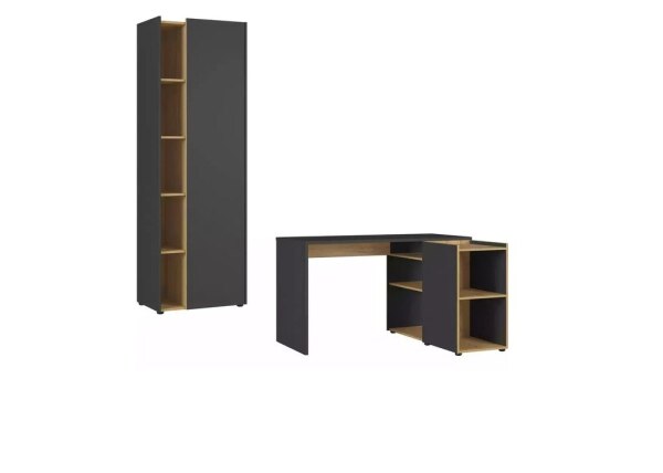 Rəfli çalışma masası