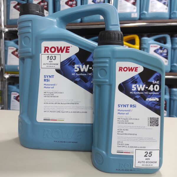 Rowe SYNT RSI SAE 5W40 mühərrik yağı