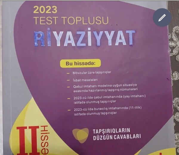 Riyaziyyat 2ci hissə toplu satılır