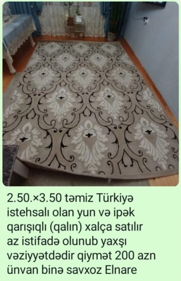 Xalça təcili satlır